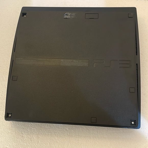 Sony PlayStation 3 game console black contoller 2 Bluetooth remotes cords bundle - Picture 4 of 14